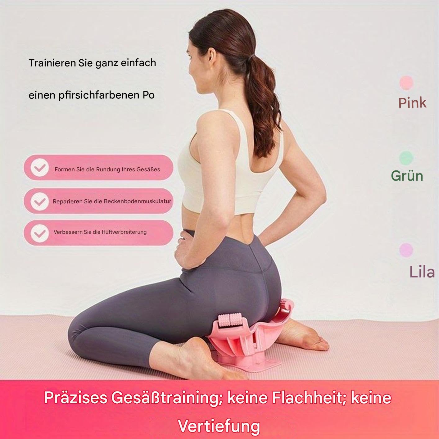 Po Trainer Für Frauen, Po Former Gerät, Tragbarer Booty Trainer Für Postnatale Rückbildung, Training, Yoga, Zuhause