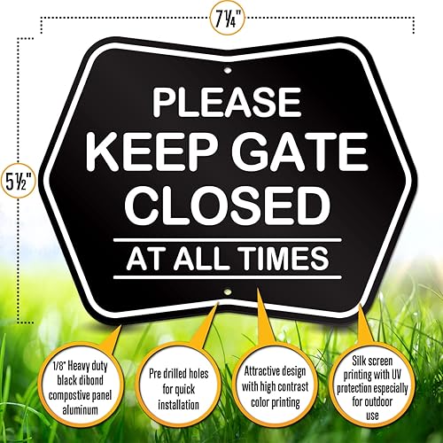 Miniatura 2 de Letrero con texto en inglés Beware of Dog  Letrero de aluminio Beware of Dog para el patio trasero  Diseño resistente a la intemperie  Letrero de