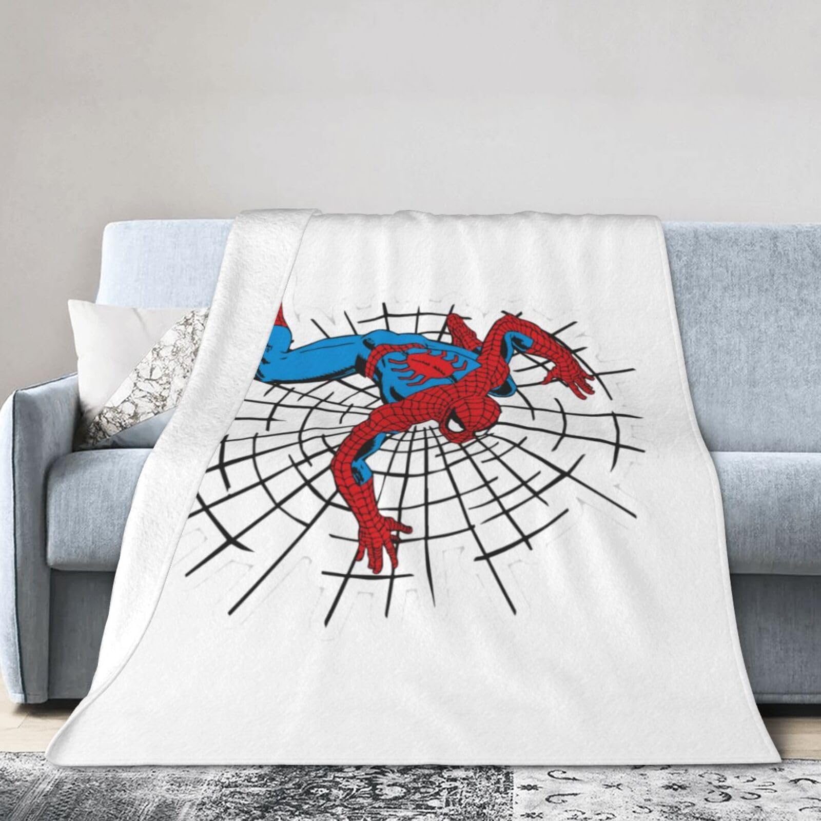 Amazon｜毛布 ブランケット スパイダーマン ひざ掛け フランネル