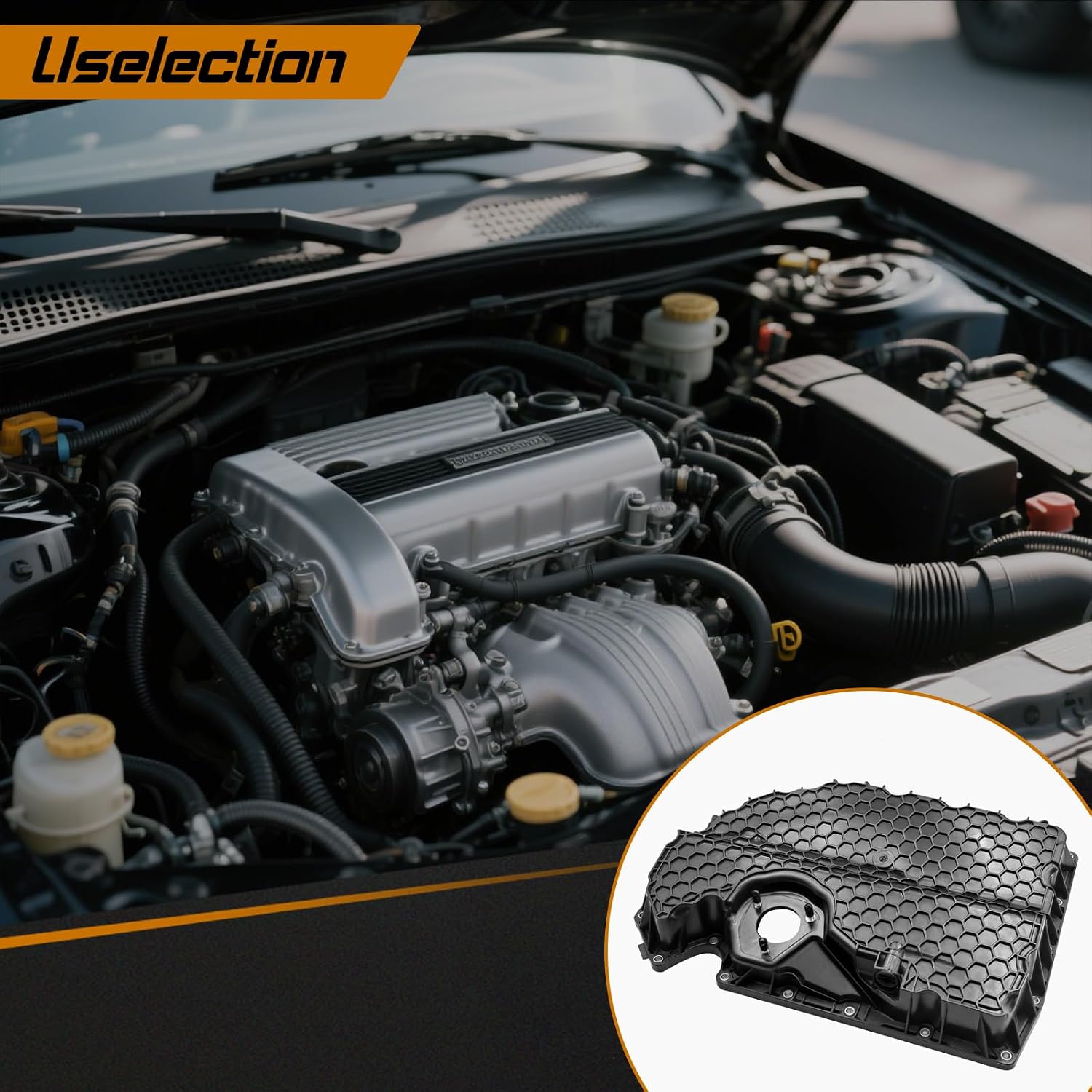 06K103600R Engine Pan Conversion Kit Retrofit Low Profile Oil Pan Kit Replacement for A1 A3 S3 A3RS3 TT Golf GTI 06K103600AE 06K103600D (Conventional)