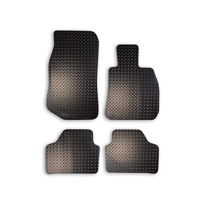 Buy Car Mat Co Tailored Fit 4pc Black Heavy Duty Rubber Floor Mats Car