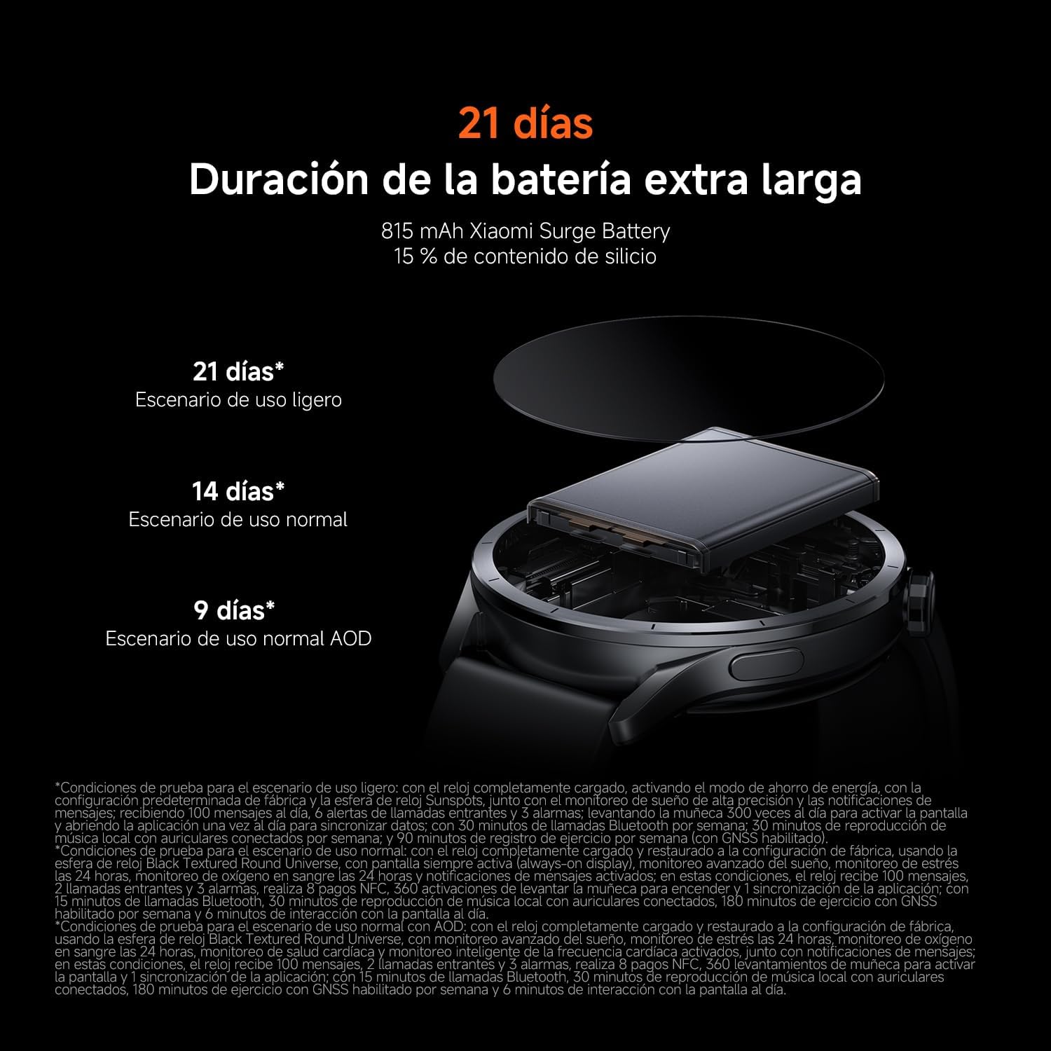XIAOMI Watch S5 46 mm, Smartwatch con Pantalla, AMOLED de 1,48”, hasta 21 Días de Autonomía, Más de 150 Modos Deportivos, GPS de Doble Banda, NFC, Seguimiento de Salud, Android&iOS, Negro 8