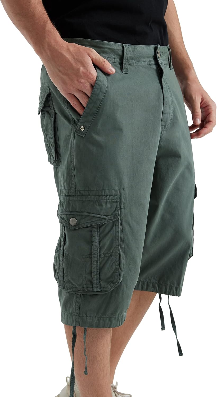 Bermudas Cargo Para Hombre TACVASEN Pantalones Capri Para Hombre
