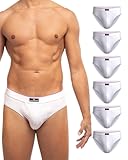 Men's Cotton Briefs &lpar;6-Pack&rpar; &ndash; Soft&comma; Stretchy & Breathable&comma; Tag-Free Comfort Waistband