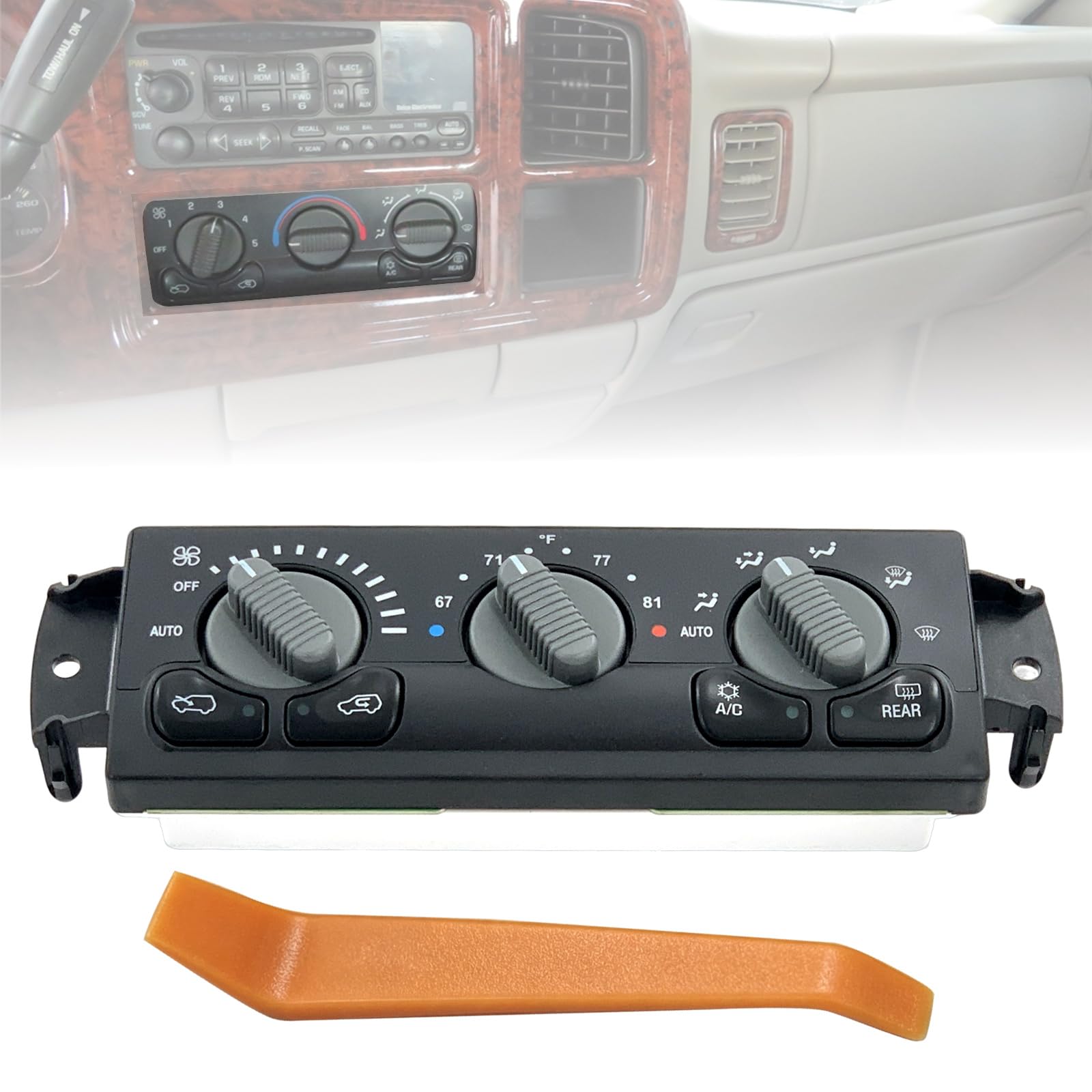 Photo 1 of MINJIANG 599-215 A/C Heater Climate Control Panel