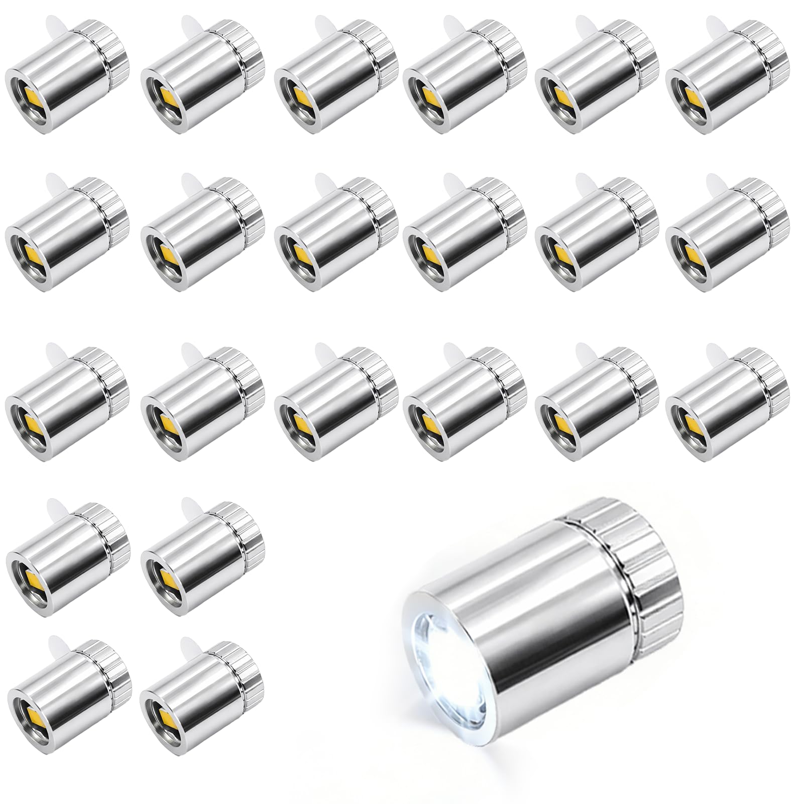 24 PCS Mini Led Lights, Dolls House Lights with White Light, Miniature Scenes Crafts Model Building Diorama Handmade Projects, for Daily Long Term Layout Display