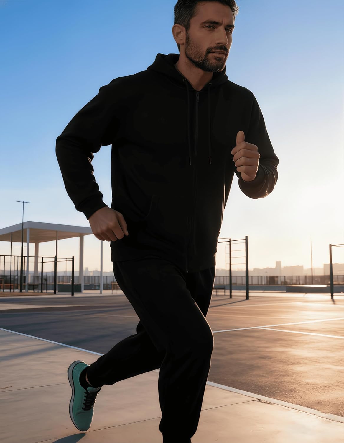 MrGentel Men's Tracksuits 2 Piece Set Full Zip Hoodie Jogging Sweatsuit Sets Casual Athletic Track Suit - Image 5