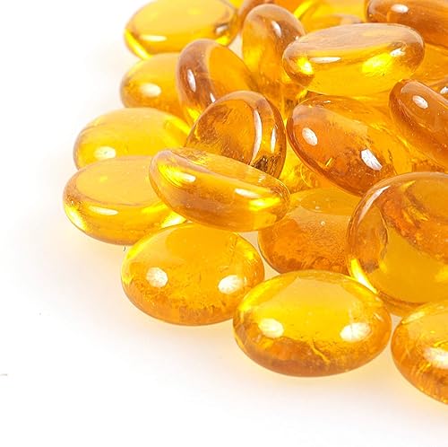 Miniatura 3 de Grava de vidrio reflectante redonda de alto brillo, gotas de fuego, mármol de vidrio de fuego, piedras de guijarro, cuentas para pecera, acuario,