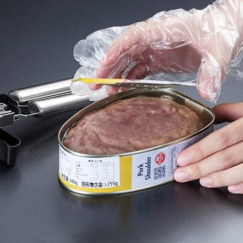 Miniatura 8 de Berglander Abrelatas, abrelatas de acero inoxidable, manual de borde liso, resistente