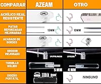 Vista 2 de AZEAM Elevador acrílico, soporte de exhibición transparente organizador de perfume, estantes acrílicos para colonia, estante de 3 niveles