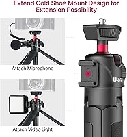 Vista 4 de Ulanzi Soporte de trípode para cámara MT-16 + luz impermeable ULANZI Cute LITE