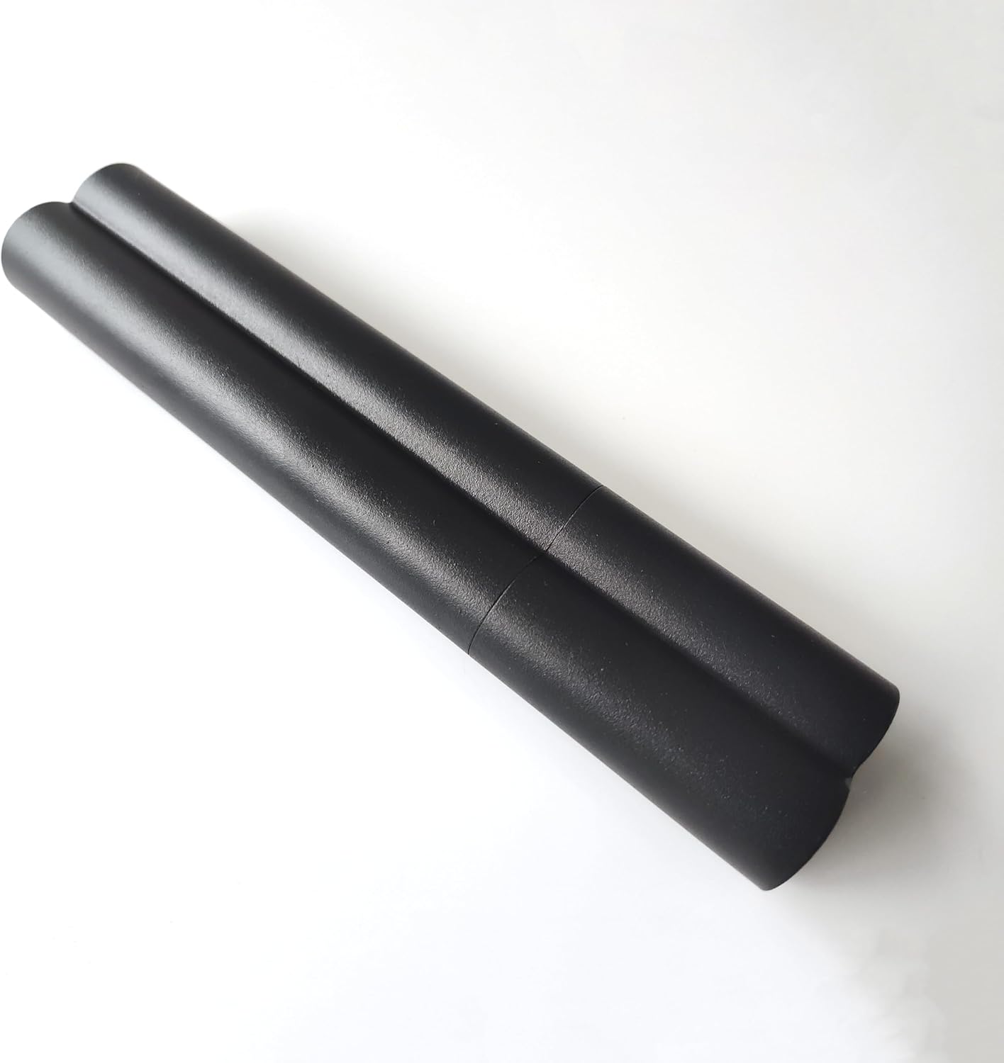 Black Powder Coat Stainless Steel Cigar Case 2-Finger Cigar Tube Pocket Cigar Holder