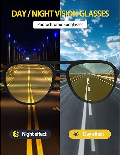 Miniatura 4 de Night Vision Glasses for Men Women Anti Glare Night Driving Glasses Polarized Yellow Lens