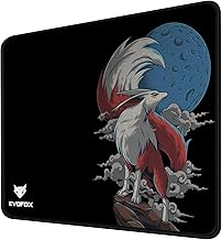 EvoFox Falcon X35 Gaming Mouse Pad with Micro-Textured Speed Surface, Non-Slip Rubber Base, Anti-Fray Stitched Edges and Washable Surface 350mm x 250mm