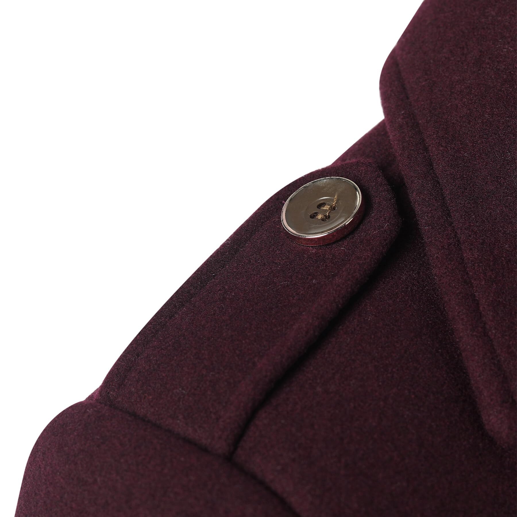 Allthemen Trench Corto Invernale da Uomo Trench di Lana Cappotto Spessa e Sottile Soprabito Parka Giacca a vento Giacca con risvolto