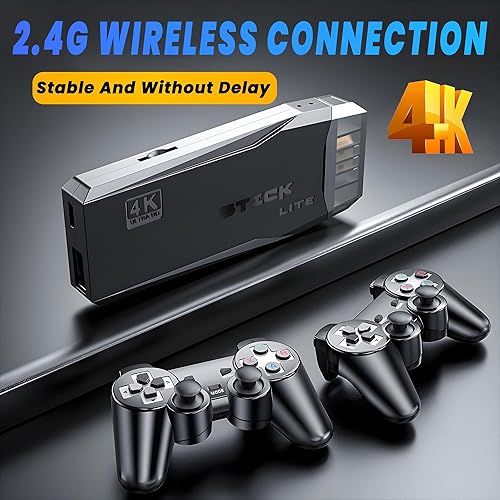 Miniatura 3 de 2024 Upgraded Retro Gaming Console,X2 Ultra Stick Game 4K, Wireless Retro Game Stick Built-in 23 Emulators, Retro Drive 20,400+ Games,Consola de
