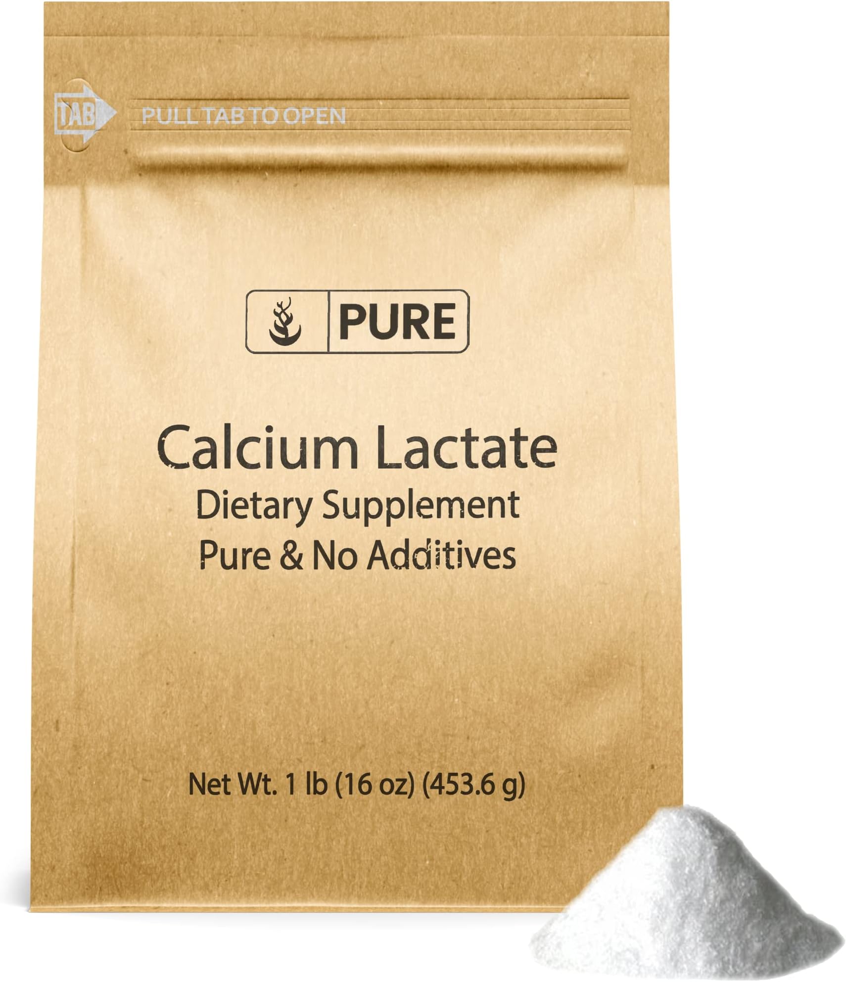 Amazon.com: Pure Calcium Lactate Gluconate Vegan OU Kosher Certified