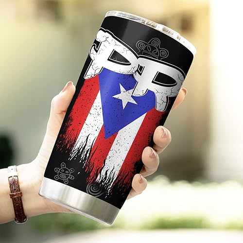 Miniatura 6 de Vaso aislado de acero inoxidable de Puerto Rico, taza de viaje de café de 20 onzas, regalos para hombres puertorriqueños, mujeres, regalo de