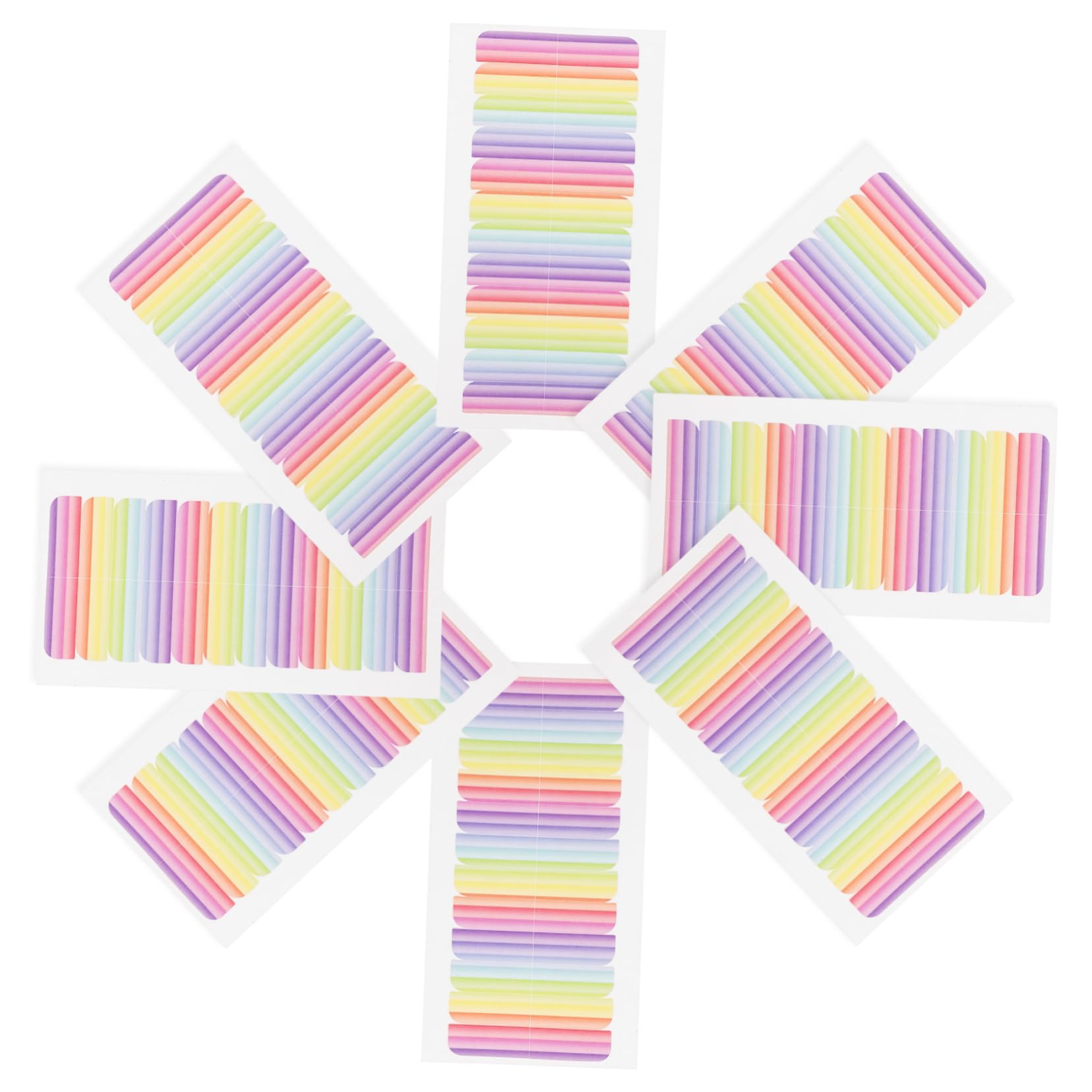 FRCOLOR Wig Tape for Lace Wigs 8 Sheets of Double-Sided Adhesive Perfect for Hair Extensions No Residue Easy to Use