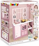 Smoby Loft Fleur Play Kitchen - Children's Kitchen in Modern Loft Style with Hob, Oven, Fridge & 27 Accessories, for Children from 3 Years - 5