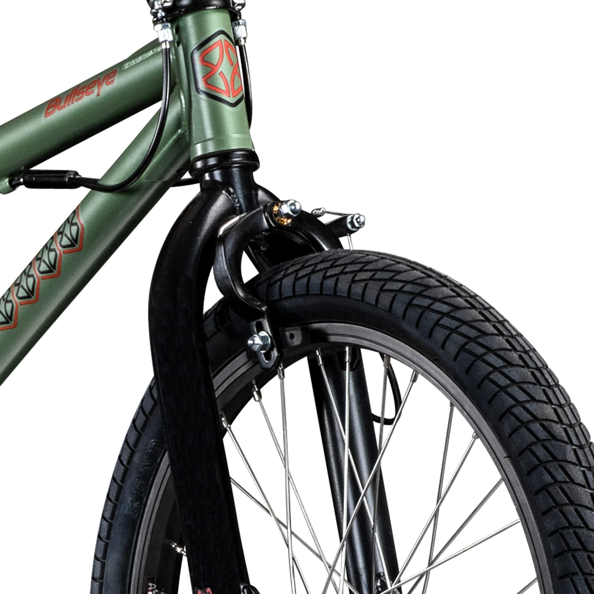 Bullseye Project 301 BMX für Mädchen Jungen 145 cm mit 2 Pegs und 360° Rotor, Einsteiger Fahrrad 20 Zoll Kinder Jugendliche Unisex mit Bremsen und Kettenschutz