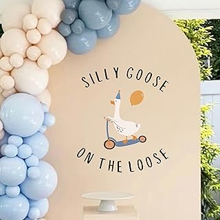 12 Funky Kitchen Ideas with Bold Personality 26 Silly Goose on The Loose Wall Decal - One Silly Goose Baby Shower Party ...