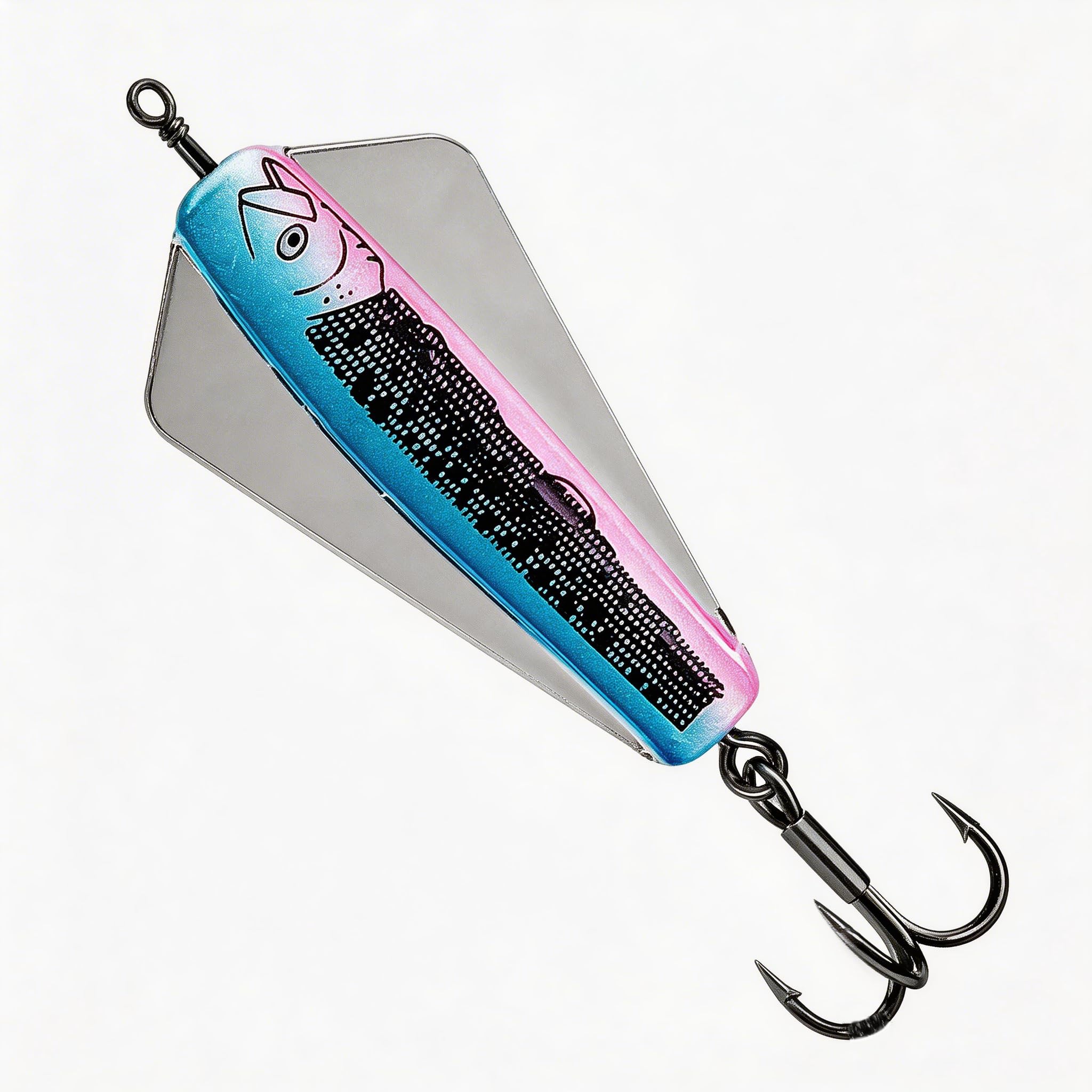 Fishing Lures Spinner VIB Bait 13.5 g 5.2 cm, Long Casting Vibration Lure for Trout Pike Perch Bass Salmon, Saltwater and Freshwater Fishing Spinners with Stable Gravity Centre, Six Colour Options (B)