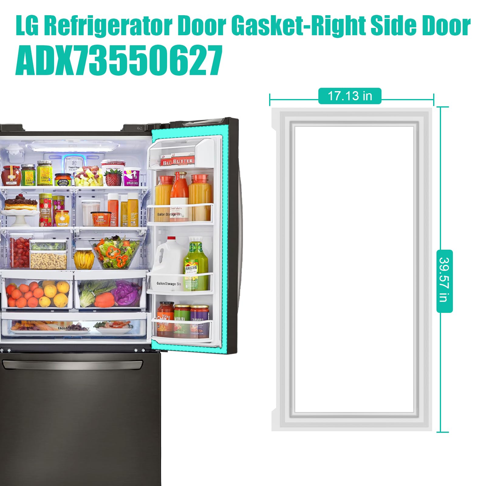 Amazon.com: UPGRADED ADX73550627 Refrigerator Door Gasket
