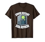 Server Restart Soul Refresh Tech Support Design T-Shirt