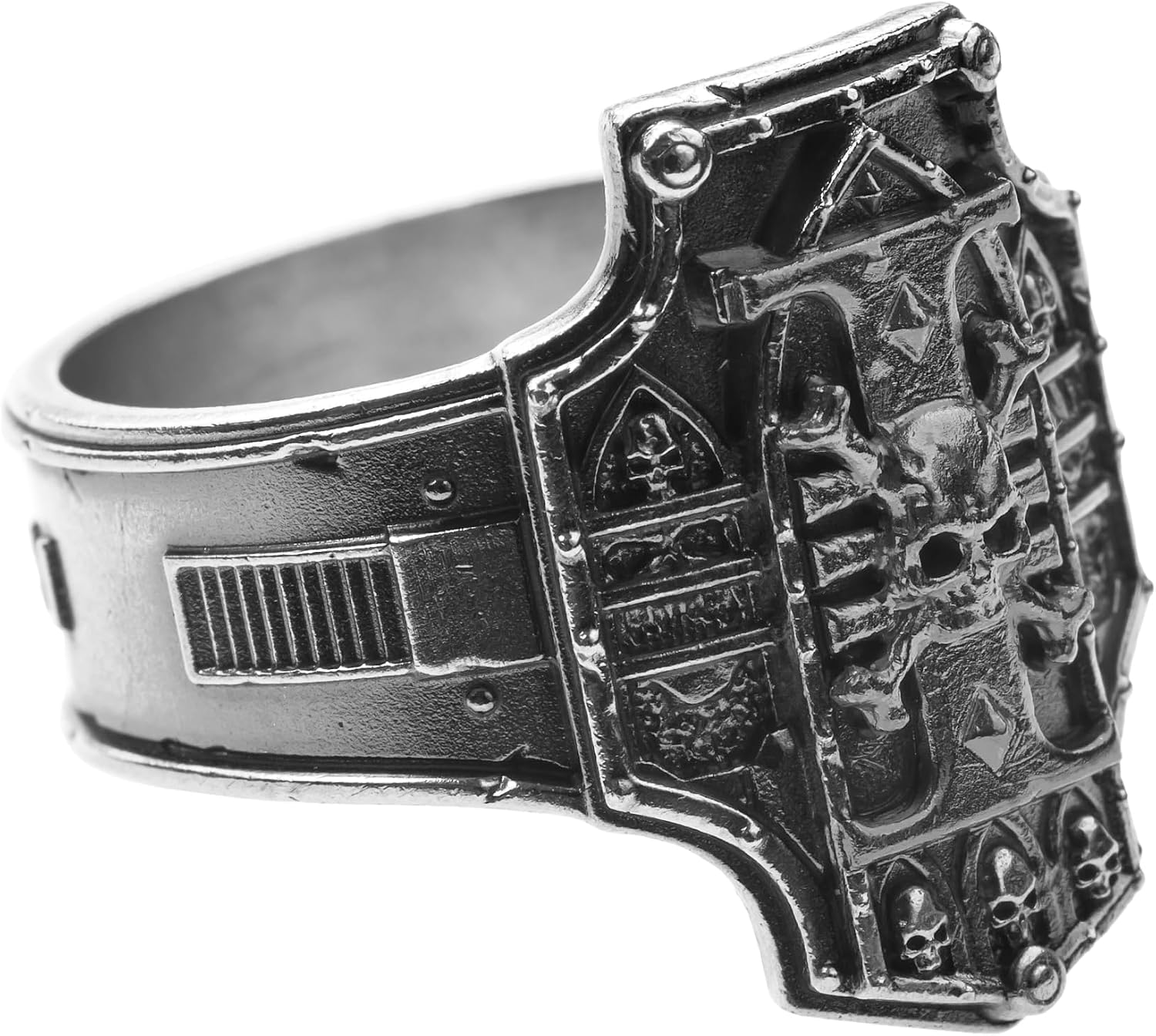 Starforged Warhammer 40K Creed of Ordo Xenos Deathwatch Silver Ring Accessories Jewelry