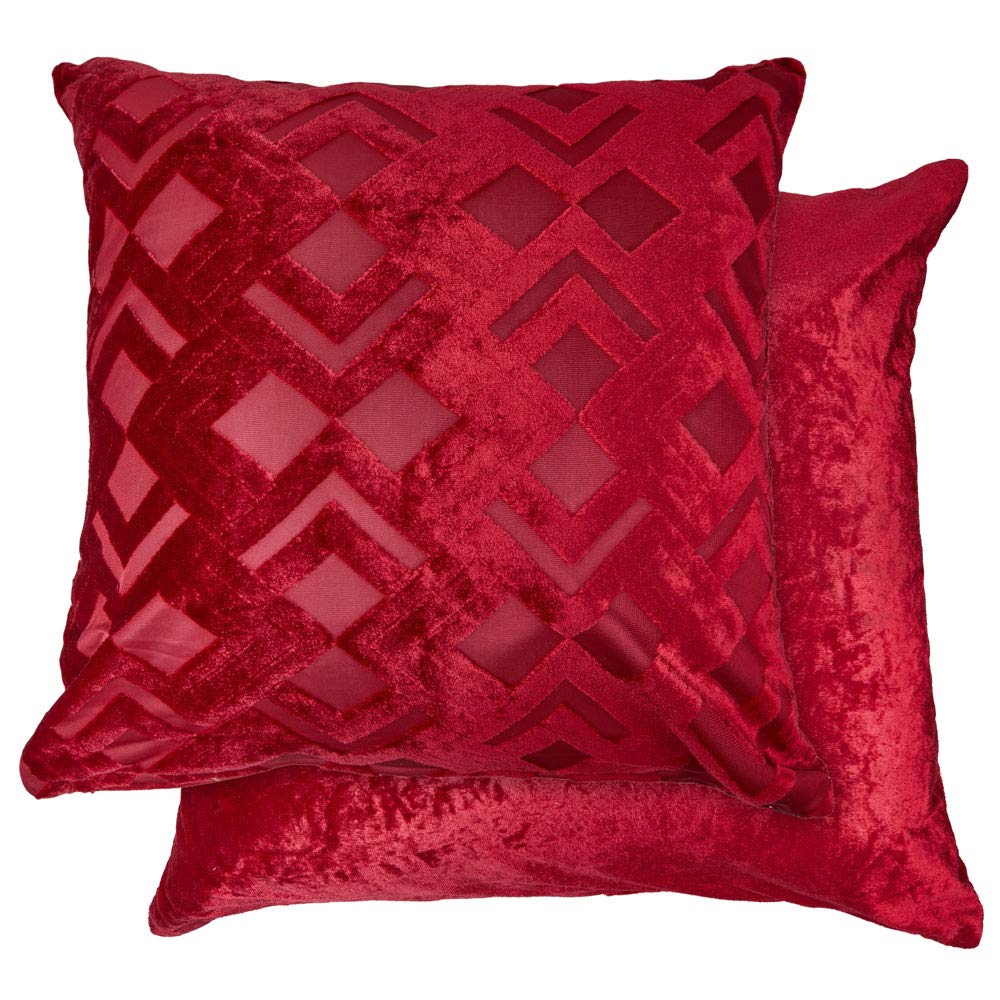 Emma Barclay Valencia - Cushion Cover in Red - 17x17 (43x43cm)