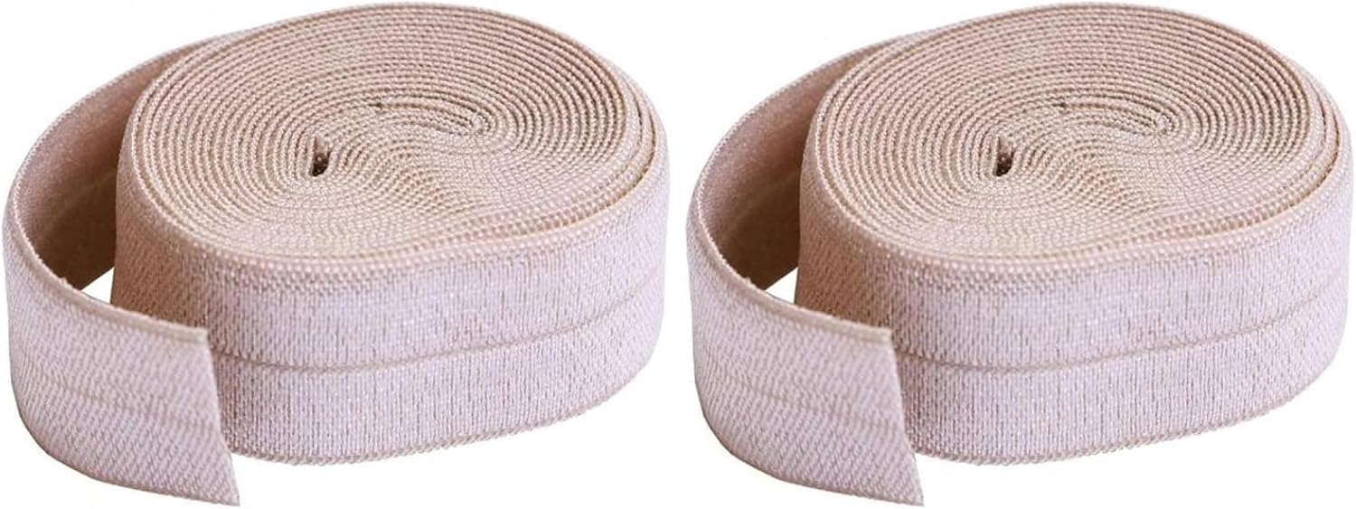 By Annie 3/4In X 2Yd Natural Fold-Over Elastic (Pack of 2)