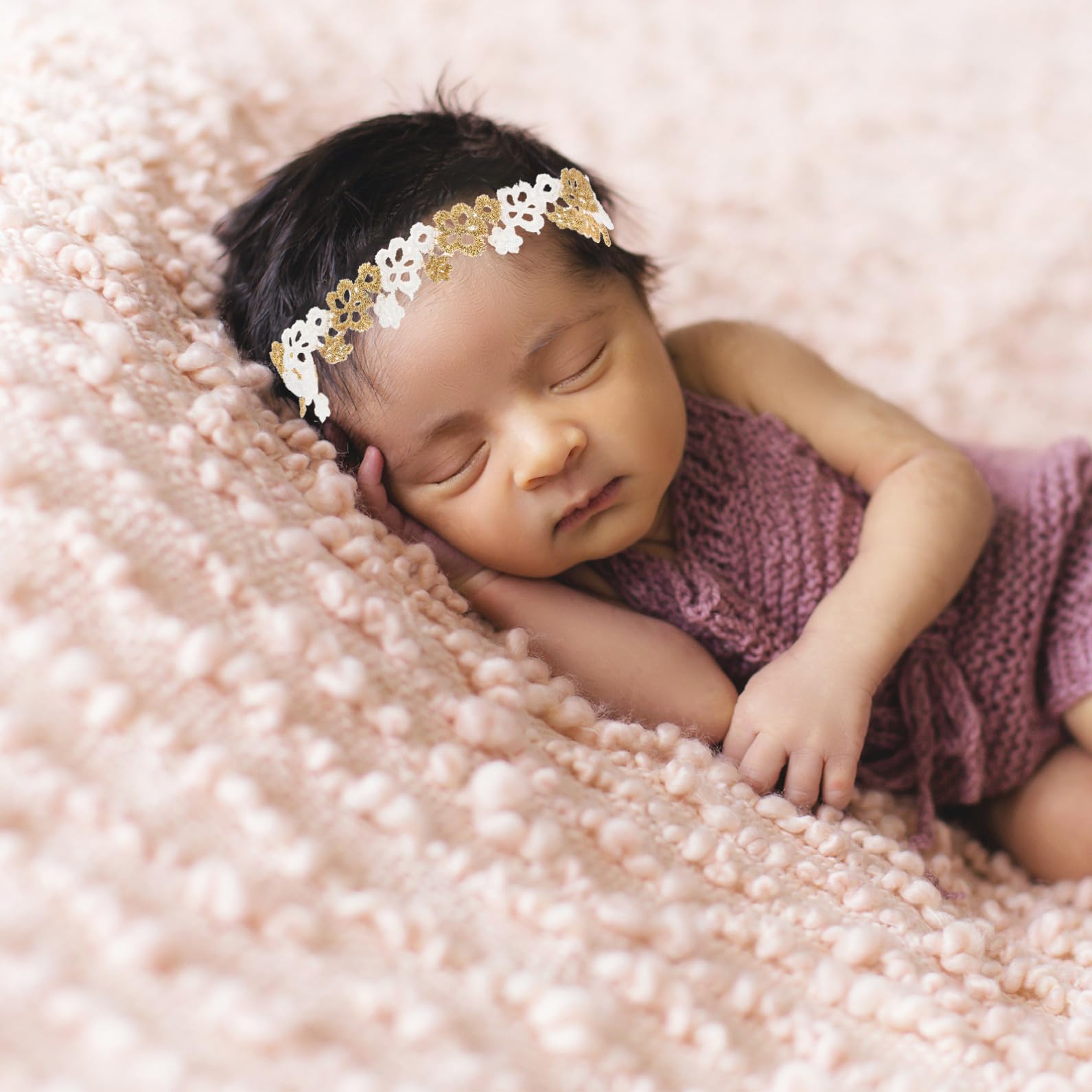 VICASKY 18pezzi Fasce Per Bambina Con Fiori Pizzo Eleganti Cerchietti Per Bambina Accessori Per Fotografie e Feste Per Occasioni Speciali