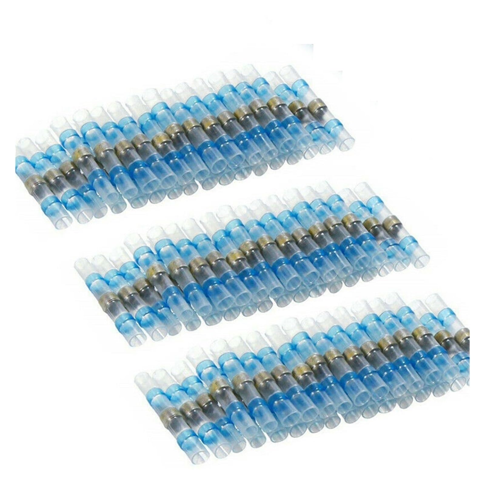 Connecteur bout à bout de soudage étanche 22-18 AWG, terminal d'épissure thermorétractable 100pcs