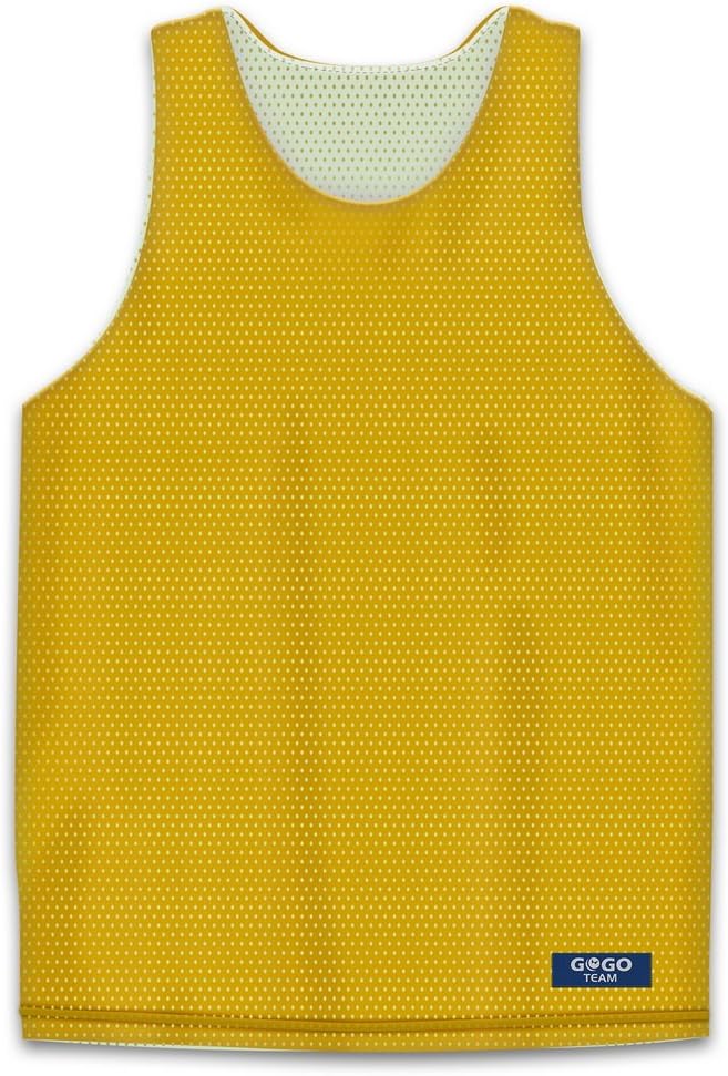 GOGO TEAM Reversible Basketball Jerseys, Lacrosse Jersey, Mesh Tank