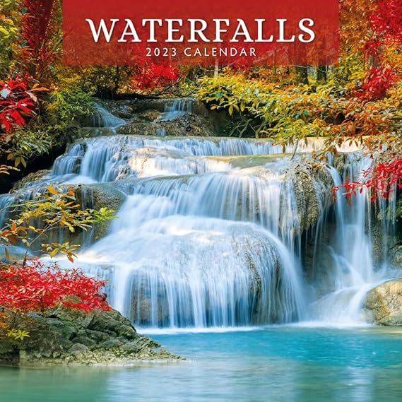 2023 Waterfalls Monthly Wall Calendar by Red Robin Calendars 12" x 12