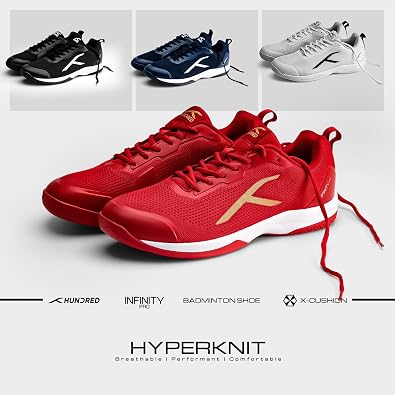Hundred Men's Infinity Pro Non-markingBadminton Shoe