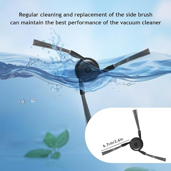 Side Brushes Replacement for Dreame D20 Pro Plus,X40 Ultra, X40 Master, L40 Ultra,L40s Pro Ultra, X50 Ultra, L50 Pro Ultra, X50 Ultra Complete, V50 Ultra Complete,X40 Ultra Complete Accessories