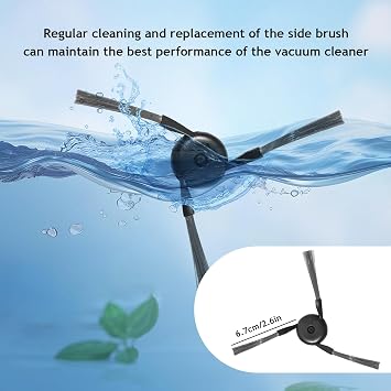 Side Brushes Replacement for Dreame D20 Pro Plus,X40 Ultra, X40 Master, L40 Ultra,L40s Pro Ultra, X50 Ultra, L50 Pro Ultra, X50 Ultra Complete, V50 Ultra Complete,X40 Ultra Complete Accessories