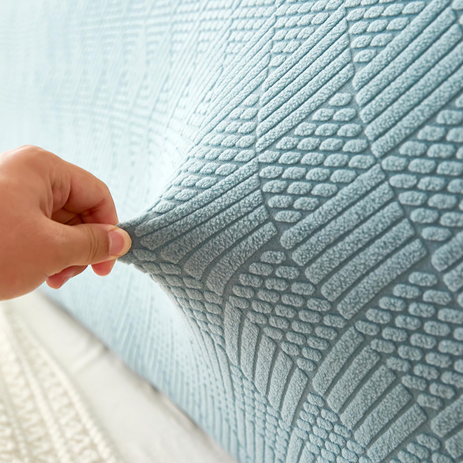 Elegante rivestimento protettivo per testiera per letto matrimoniale, matrimoniale, king size, rosa, 180 cm e arancione 220 cm, elegante fodera per letto, decorazione per la casa e rinnovamento della