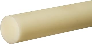USA Sealing Nylon Plastic Rod, 2" Diameter, 1' Length