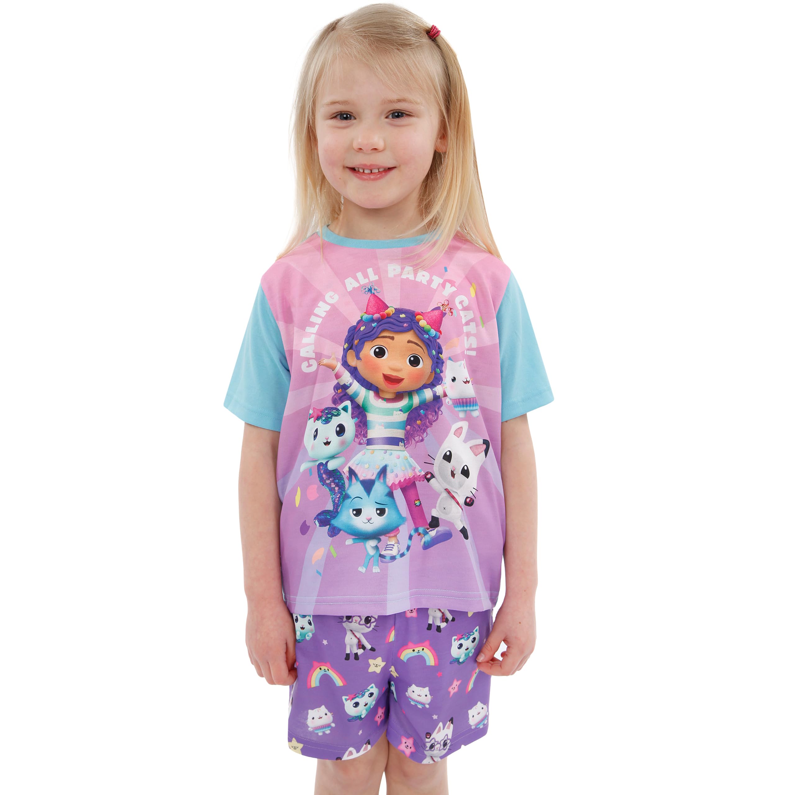 DreamWorks Gabbys Dollhouse Pyjama Fille | Gabby Pyjama Court Fille | Pyjama Maison De Poupée Gabby
