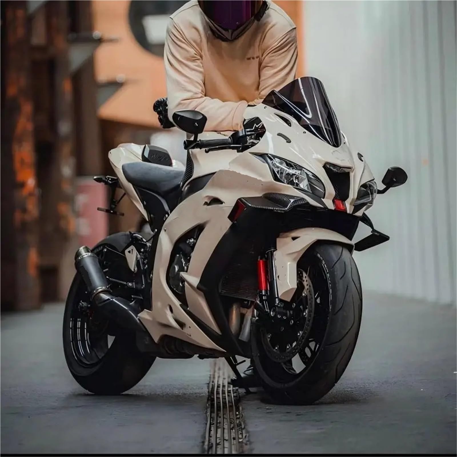Pasuje do motocykla KAWASAKI ZX-10R 2011-2019 Winglet Side Spoiler Side Wind ABS Front Fairing(ABS Carbon Fiber)