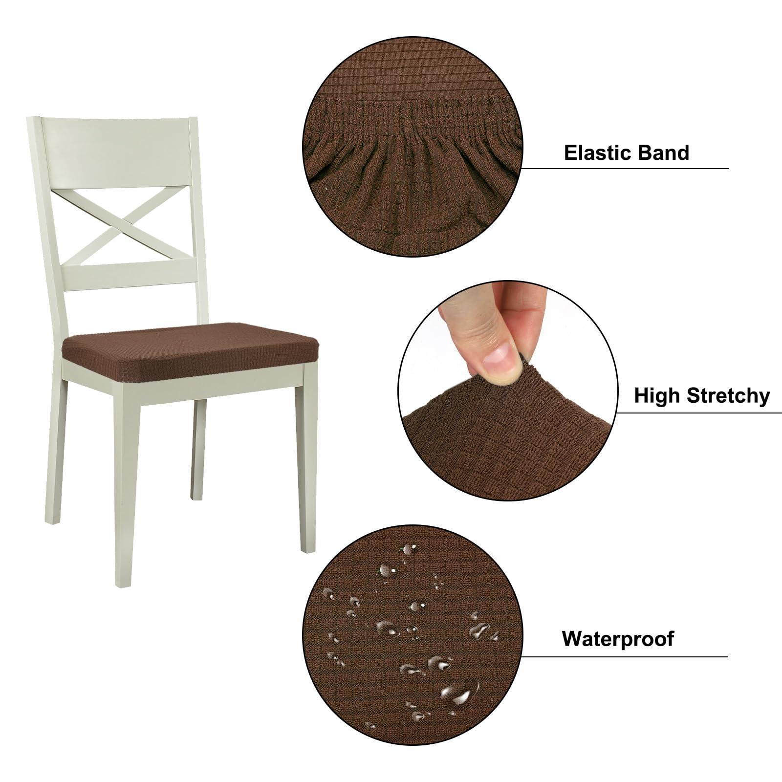 PATIKIL Chair Seat Covers Rectangle - Image 3