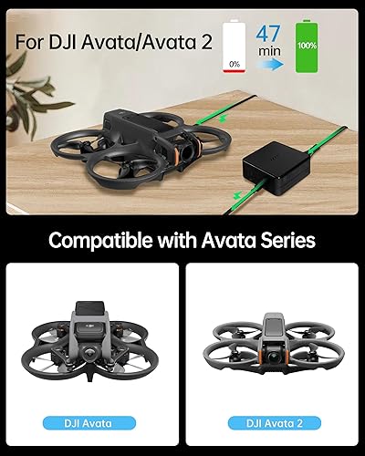 Miniatura 6 de LKTOP Cargador de batería de 100 W Adaptador de corriente USB-C para DJI Mini SeriesAir 3Mavic 3 Series, DJI RCRC2N1N2RC ProRC Pro Plus Control