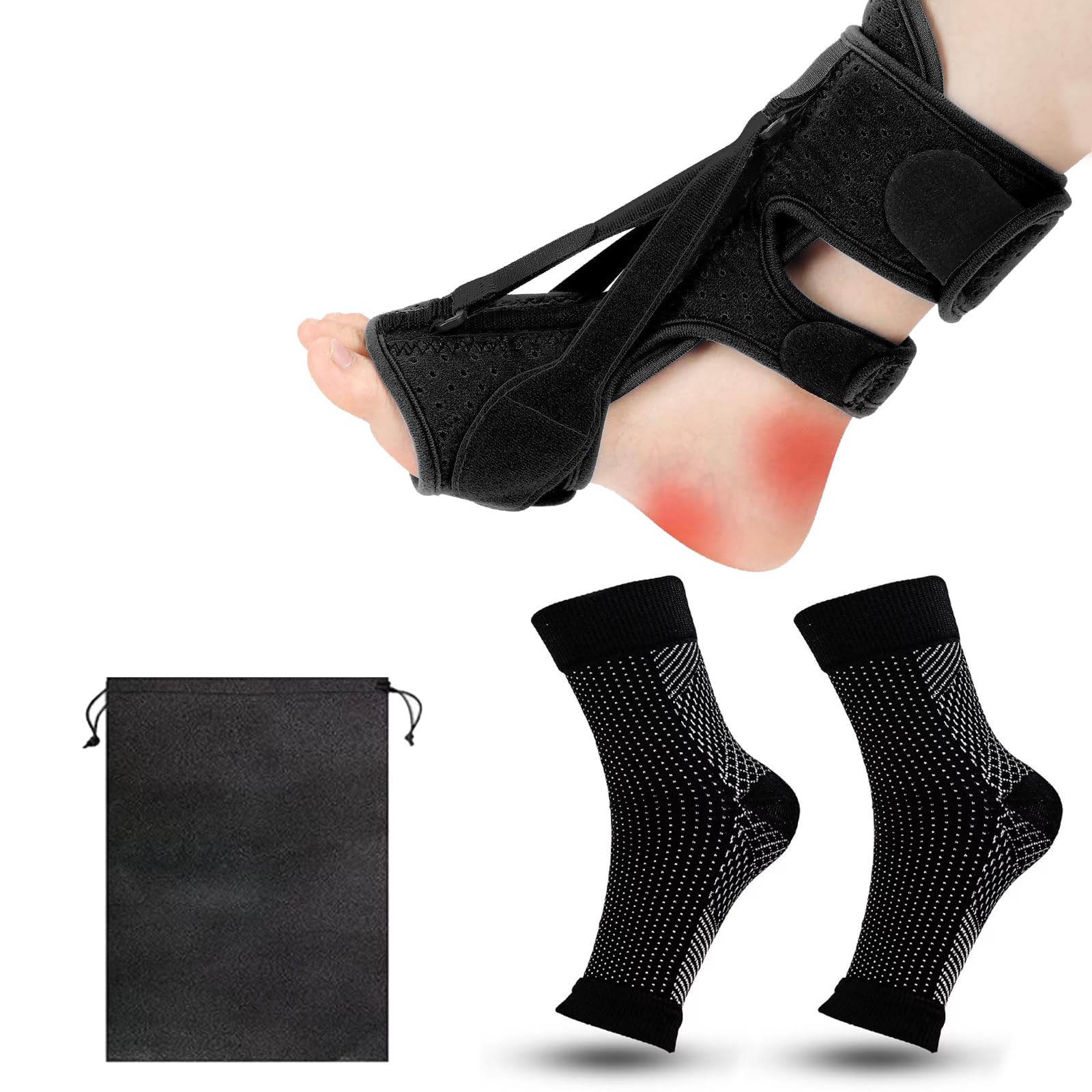 Splint notturno di fascite plantare, stecche notturne regolabili per
