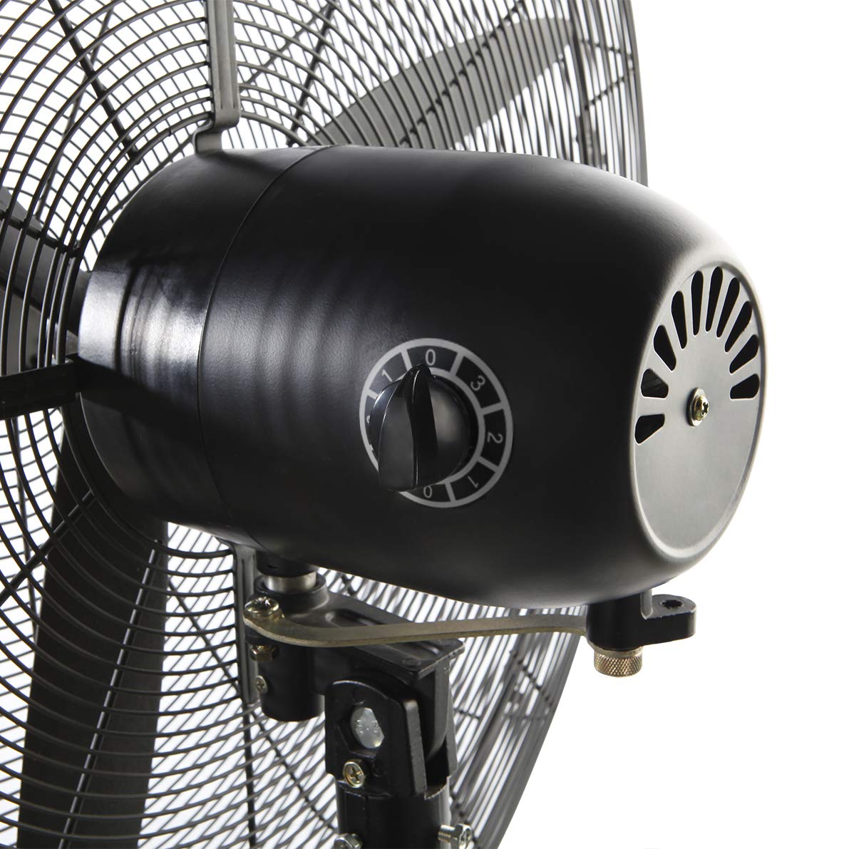 Orbegozo PWS 0165 - Ventilador de pie industrial, 65 cm diámetro de aspas, cabezal multiorientable, oscilante, 3 velocidades de ventilación, 140 W, color negro