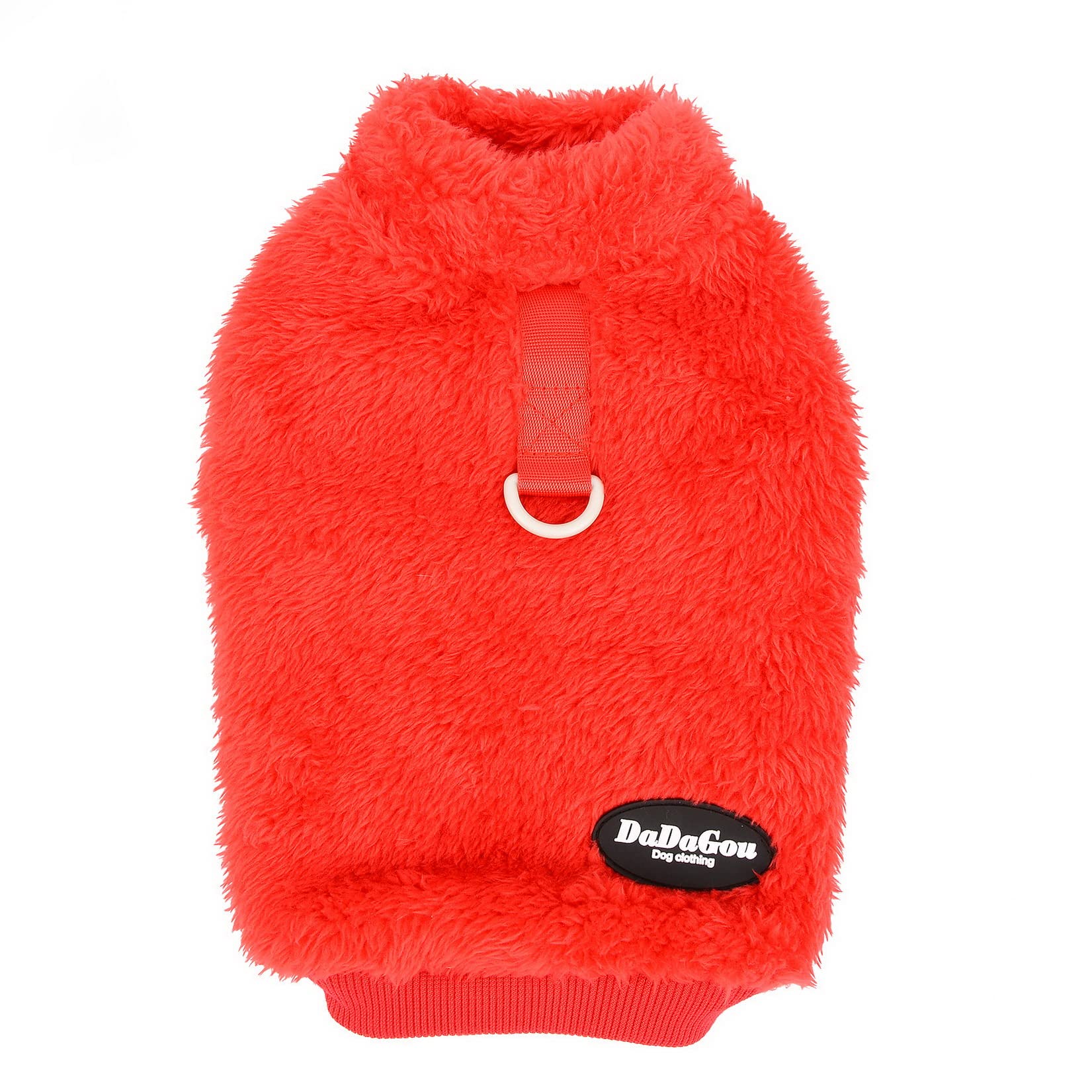 Zunea Fleece Dog Jumper Winter Warm Sweater Jacket Coat for Small Dogs Soft Fuzzy Puppy Clothes with D-Ring for Harness Lead Pullover Cold Weather Pet Girl Boy Apparel for Chihuahua Cats Red S - Image 3