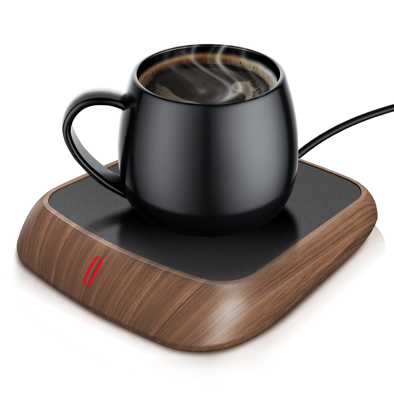 MQFORU Scaldatazze per Caffè, 3 Temperature Scaldatazze Elettriche, 6H Spegnimento Automatico Piastra Scaldacandela, Scalda Tè per Caffè, Latte, Tè