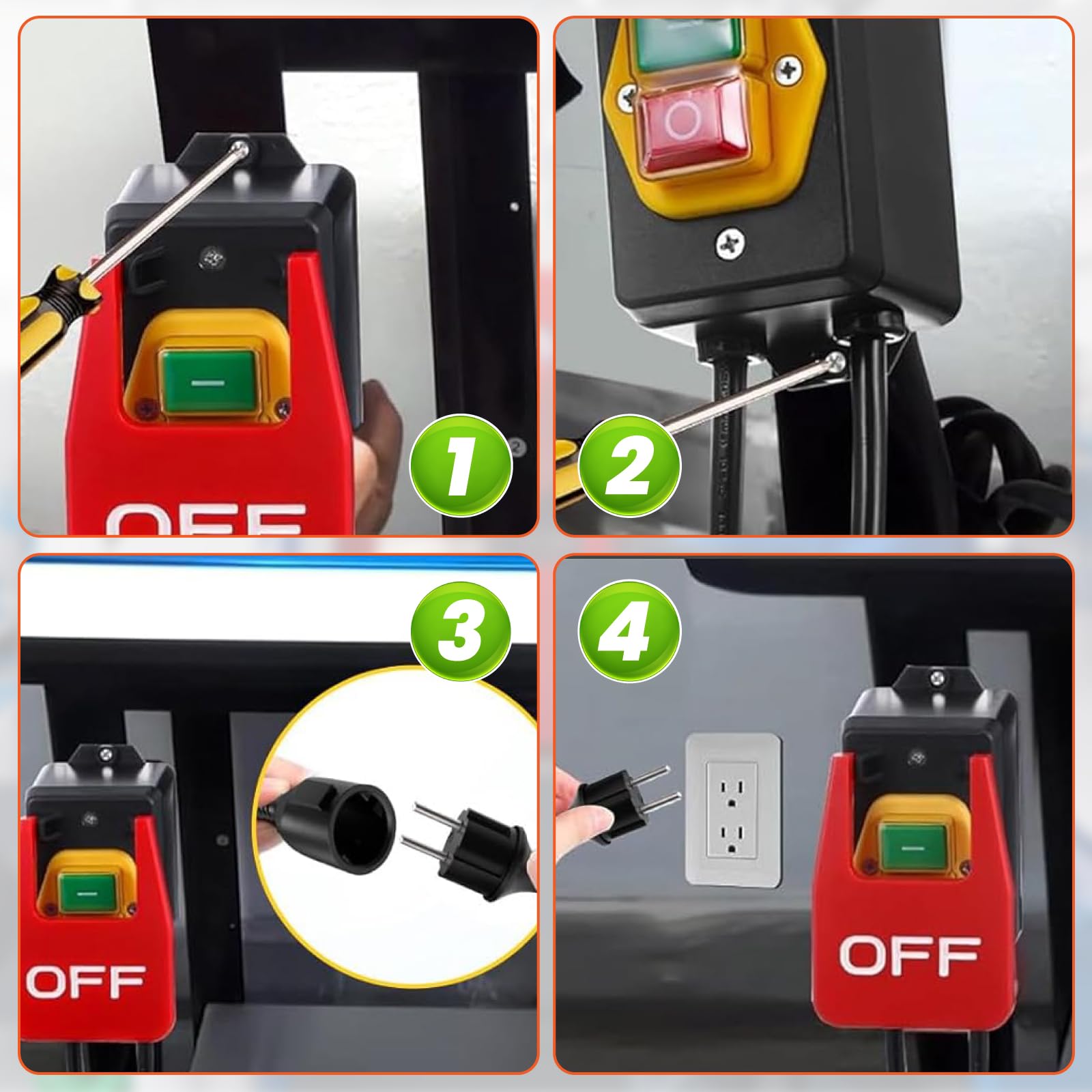 Interruptor monofásico on/off 230 V